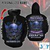 skull i was born in december my scars tell a story they are a reminder of time d hoodie