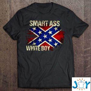 smart ass white boy rebel flag classic t shirt M