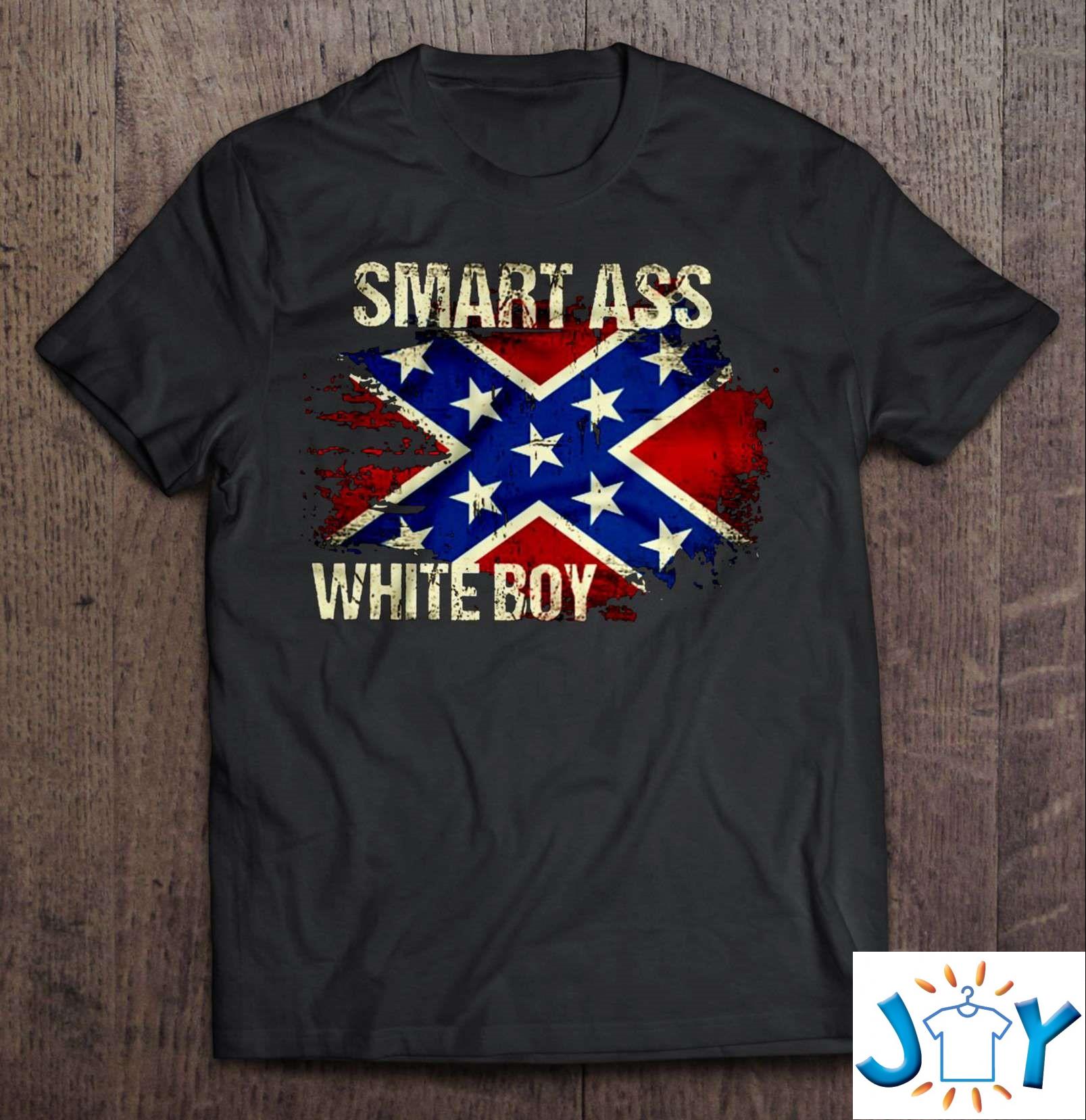 Smart Ass White Boy Rebel Flag Classic T-Shirt