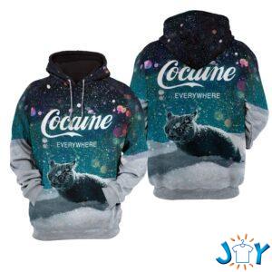 snow cat cocaine everywhere 3D Hoodie