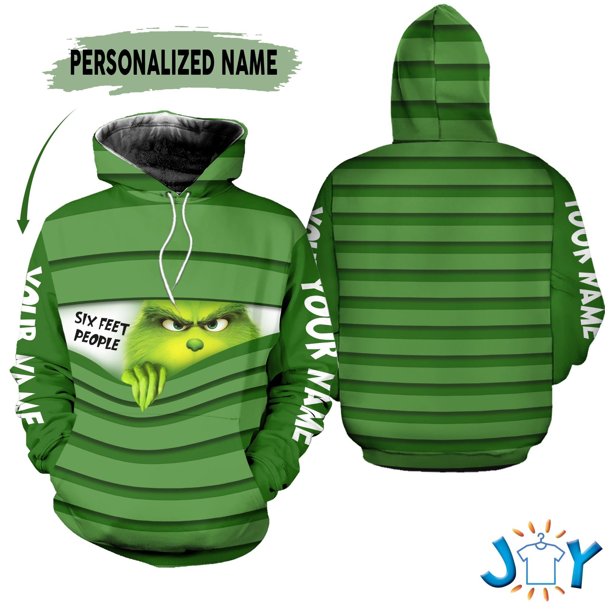 The Grinch Six People Personalized 3D Hoodie