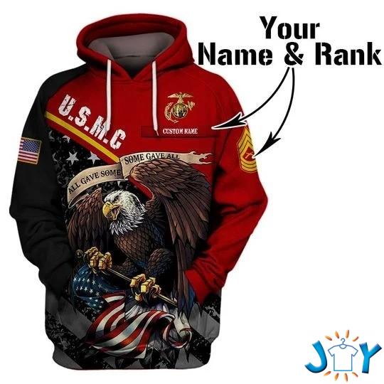 Usmc All Gave Some Some Gave All Personalized 3D All Over Print Hoodie
