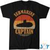 vintage submarine captain veteran navy submariner shirt M