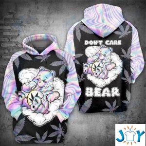 weed dont care bear get high d sweatshirt hoodies