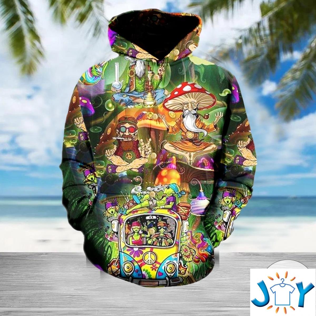 Weed Hippie High 3D Hoodie weed hippie high d hoodie