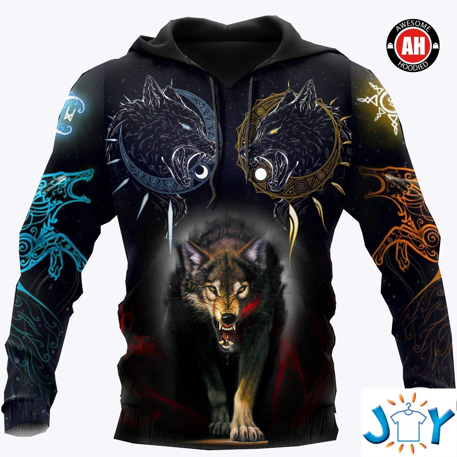 Wolf 3D All Over Print Hoodies, Sweatshirt And T-Shirt