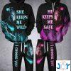 wolf he keeps me safe she keeps me wild i choose you d hoodie and sweatpants