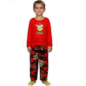 Dr. Seuss Grinch Christmas Matching Family Pajamas kid