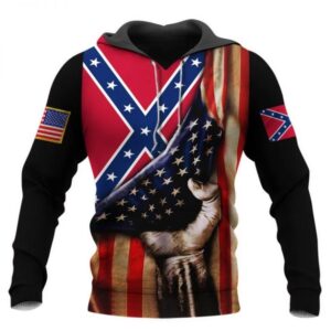 Hand Pick USA Confederate Flag 3D Hoodie