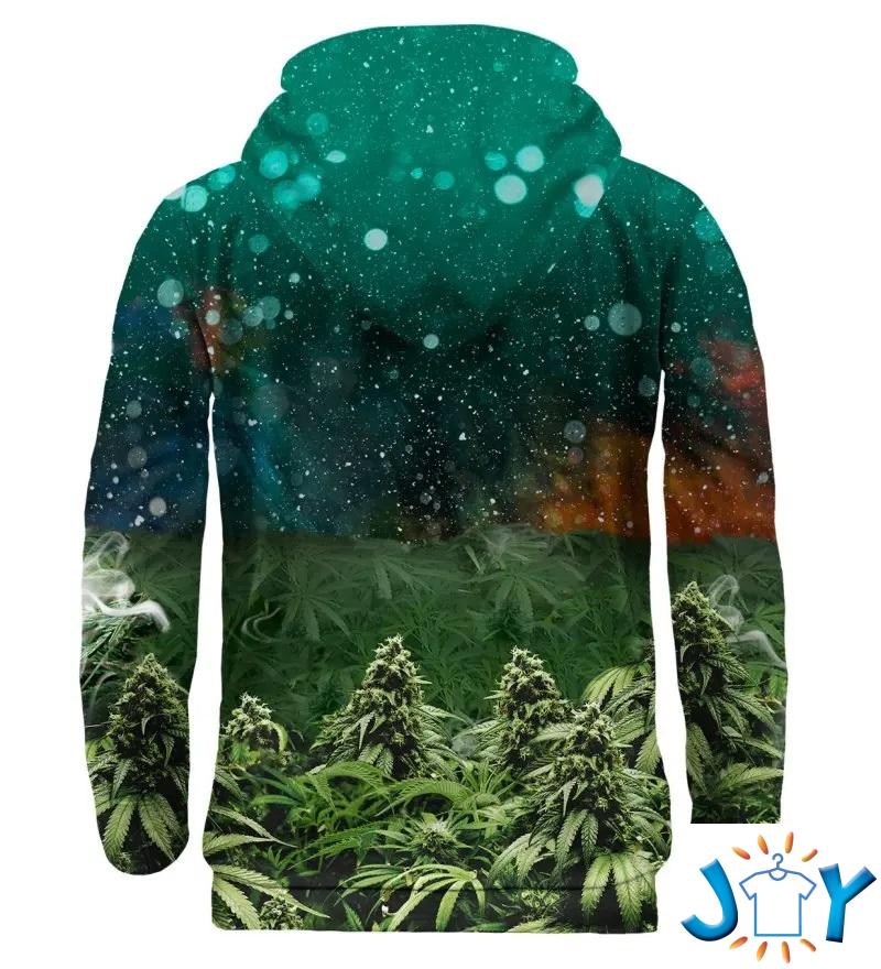 Koala Cannabis Everywhere 3D Hoodie - back Koala Cannabis Everywhere 3D Hoodie - back