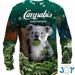 Koala Cannabis Everywhere 3D Sweatshirt