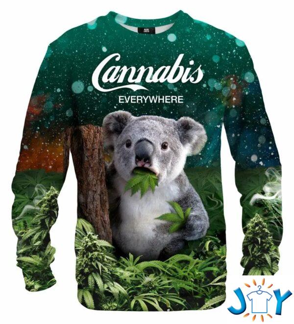 Koala Cannabis Everywhere 3D Sweatshirt