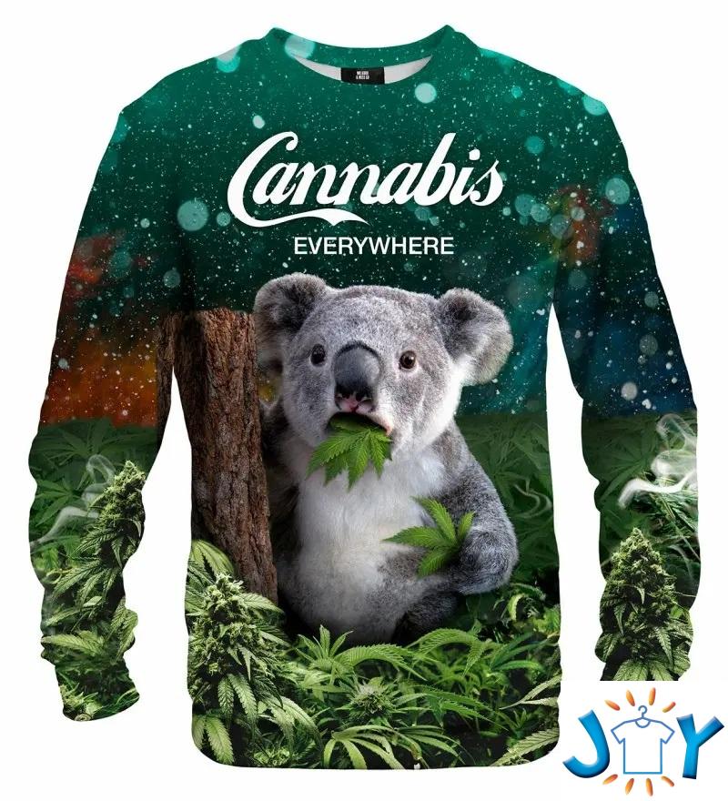 Koala Cannabis Everywhere 3D Sweatshirt Koala Cannabis Everywhere 3D Sweatshirt