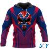 Skull Punisher Confederate Flag 3D Hoodie