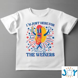 I'm Just Here For The Wieners Shirt