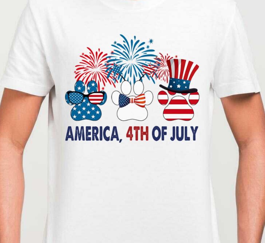 American Flag Dog Paw 4th Of July shirt American Flag Dog Paw 4th Of July shirt