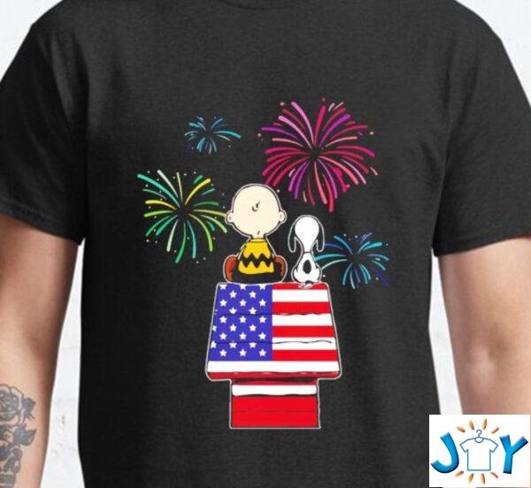 American Flag Snoopy 4th Of July Shirt