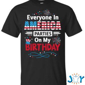 Born on 4th of July Birthday Shirt