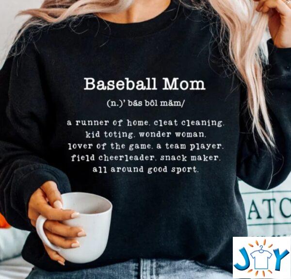 Funny Baseball Mom Definition Shirt