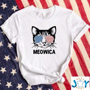 Meowica Funny 4th of July Cat Shirt