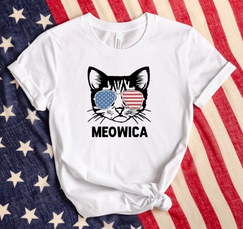Meowica Funny 4th of July Cat Shirt Meowica Funny 4th of July Cat Shirt