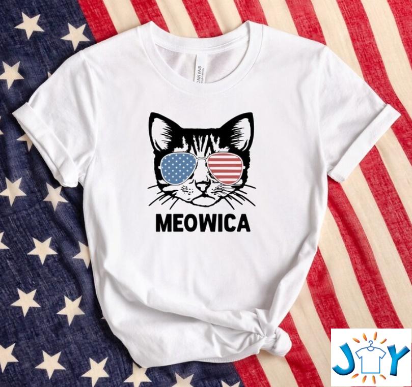 Meowica Funny 4th of July Cat Shirt Meowica Funny 4th of July Cat Shirt