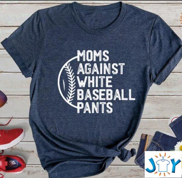 Moms Against White baseball pants shirt