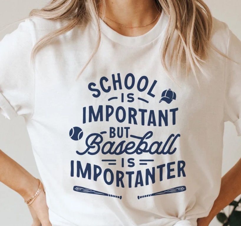 School is Important but baseball is Importanter shirt School is Important but baseball is Importanter shirt