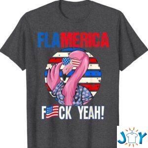 Fuk Yeah Flamerica Flamingo Fourth Of July Shirt