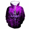 Be Happy Purple Weed 3D Hoodie