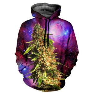 Bud Galaxy Weed 3D Hoodie