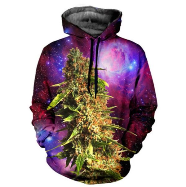 Bud Galaxy Weed 3D Hoodie