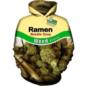 ramen noodle weed hoodie
