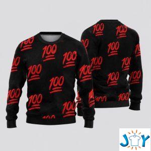 100 Emoji Ugly Sweater
