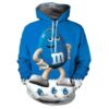 Blue Chocolate M&M Hoodie