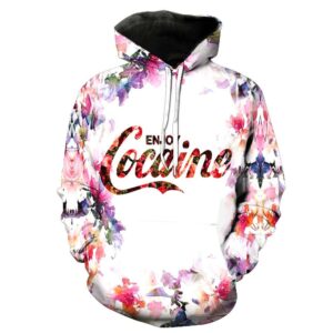 Enjoy Cocaine Flower Hoodie Sweatshirt T-shirt