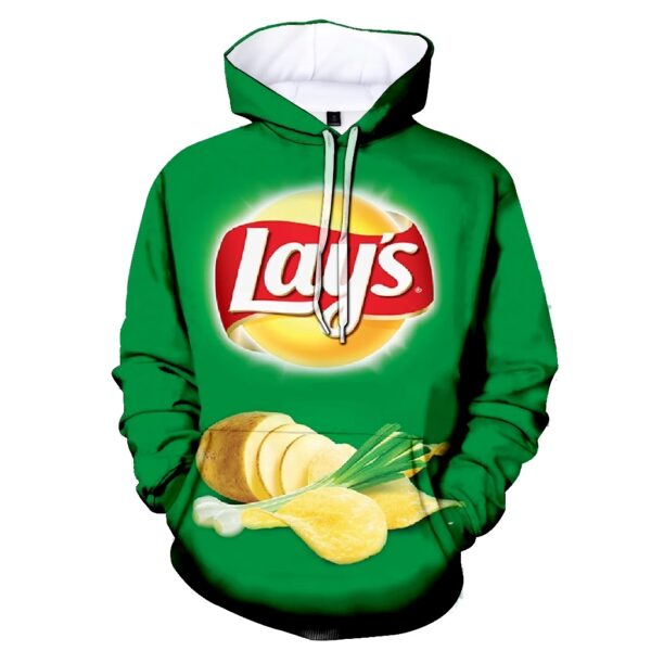 Green Potato Chips Lays Hoodie