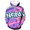 Strawberry & Grape Nerds Candy Hoodie