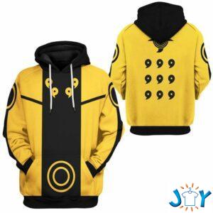 Yellow Naruto Obito Sage Of Six Paths Hoodie