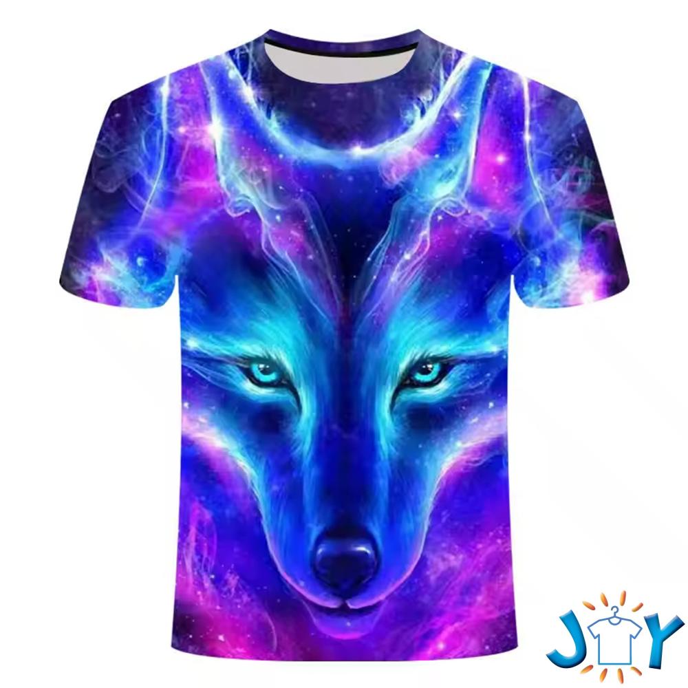 Alpha Galaxy Wolf All Over Print T-Shirt