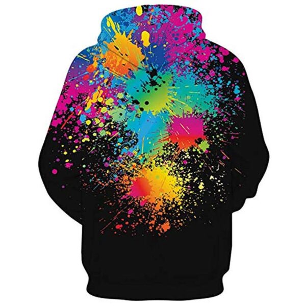 Black Paint Splatter Hoodie