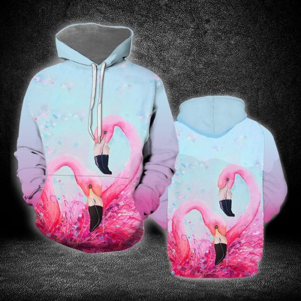 Heart Flamingo Hoodie