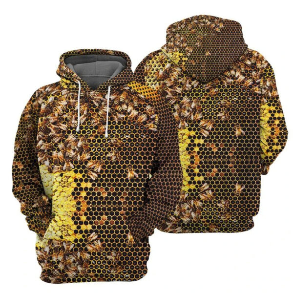 Honey Bee Hoodie, All Over Print