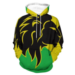 Lion Jamaica Flag Hoodie