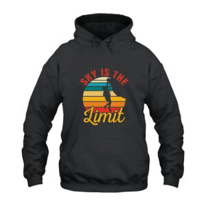 Retro Rock Climbing The Sky Is Limit Hoodie