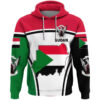 Sudan Flag Map Hoodie