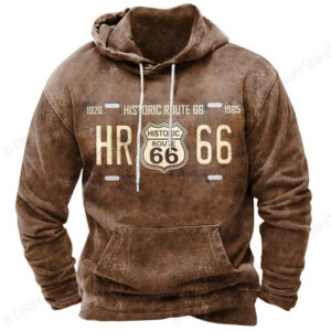 Vintage Historic Route 66 Hoodie