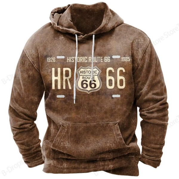 Vintage Historic Route 66 Hoodie