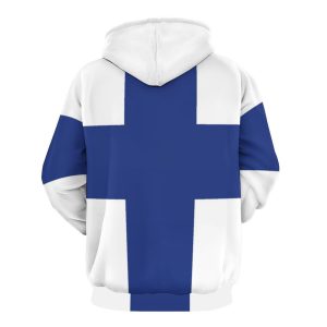 Finland Flag Hoodie