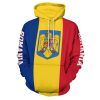 Romania Flag Hoodie